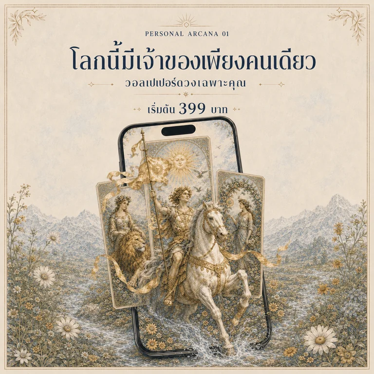 Personal Arcana 01 — โลกนี้มีเจ้าของเพียงคนเดียว วอลเปเปอร์ดวงเฉพาะคุณ เริ่มต้น 399 บาท